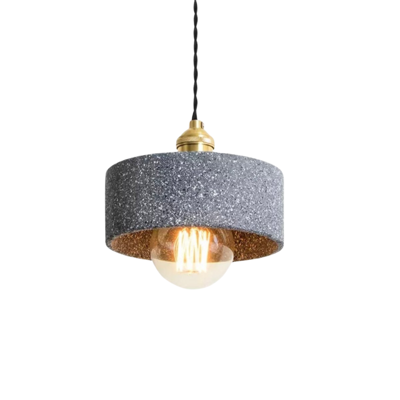 Lampe Suspendue en Béton Design | Élégance Industrielle et Cordon Réglable