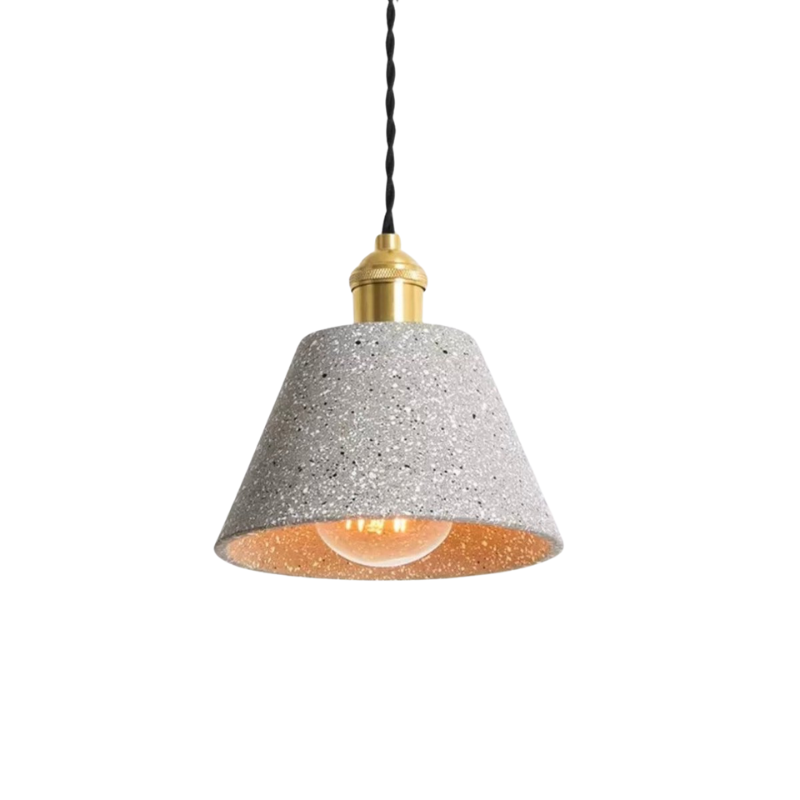 Lampe Suspendue en Béton Design | Élégance Industrielle et Cordon Réglable