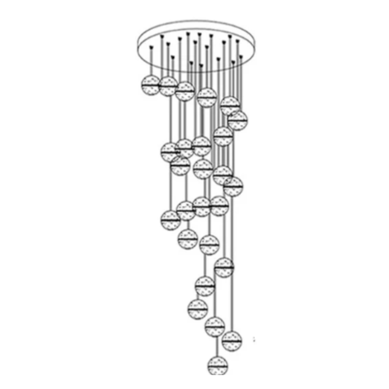 Luminaire Suspendu en Cristal | Éclairage Élégant et Réglable