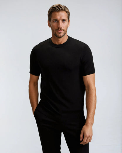 T-shirt en Cachemire Luxe pour Hommes | Confort Doux et Style Intemporel