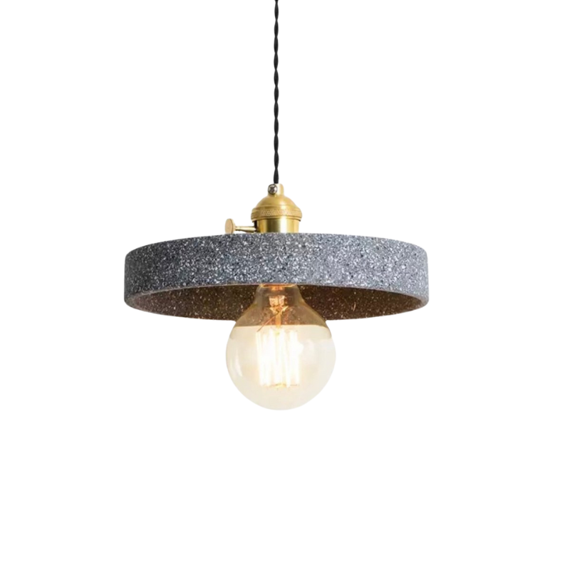 Lampe Suspendue en Béton Design | Élégance Industrielle et Cordon Réglable