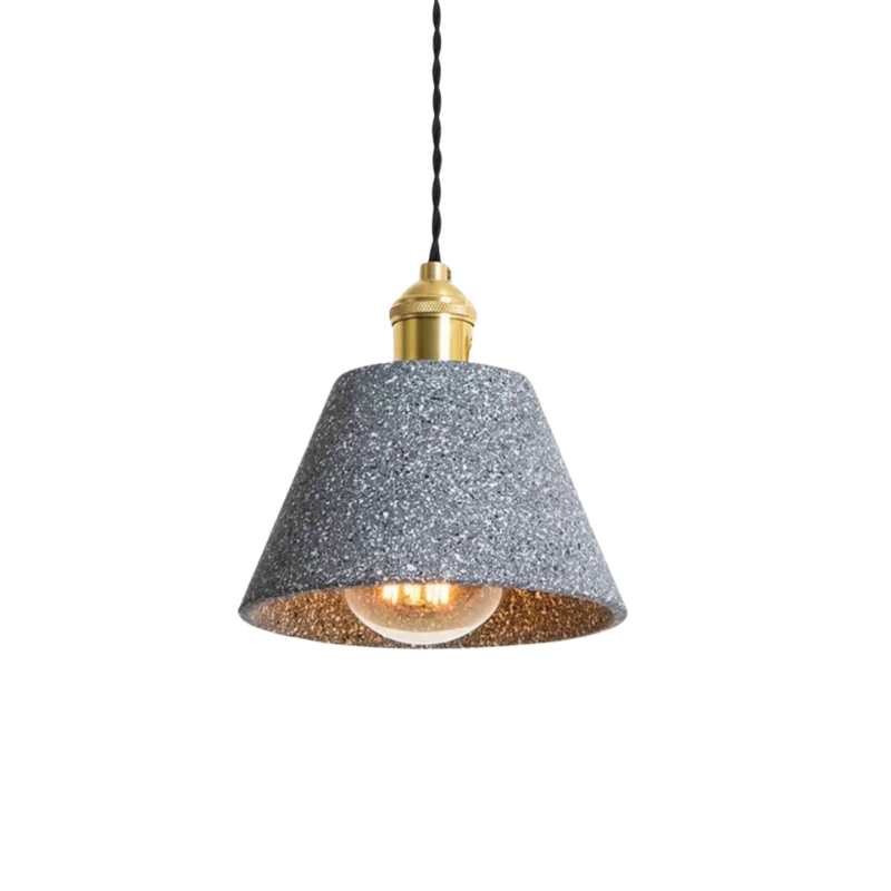 Lampe Suspendue en Béton Design | Élégance Industrielle et Cordon Réglable