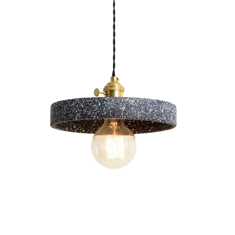 Lampe Suspendue en Béton Design | Élégance Industrielle et Cordon Réglable