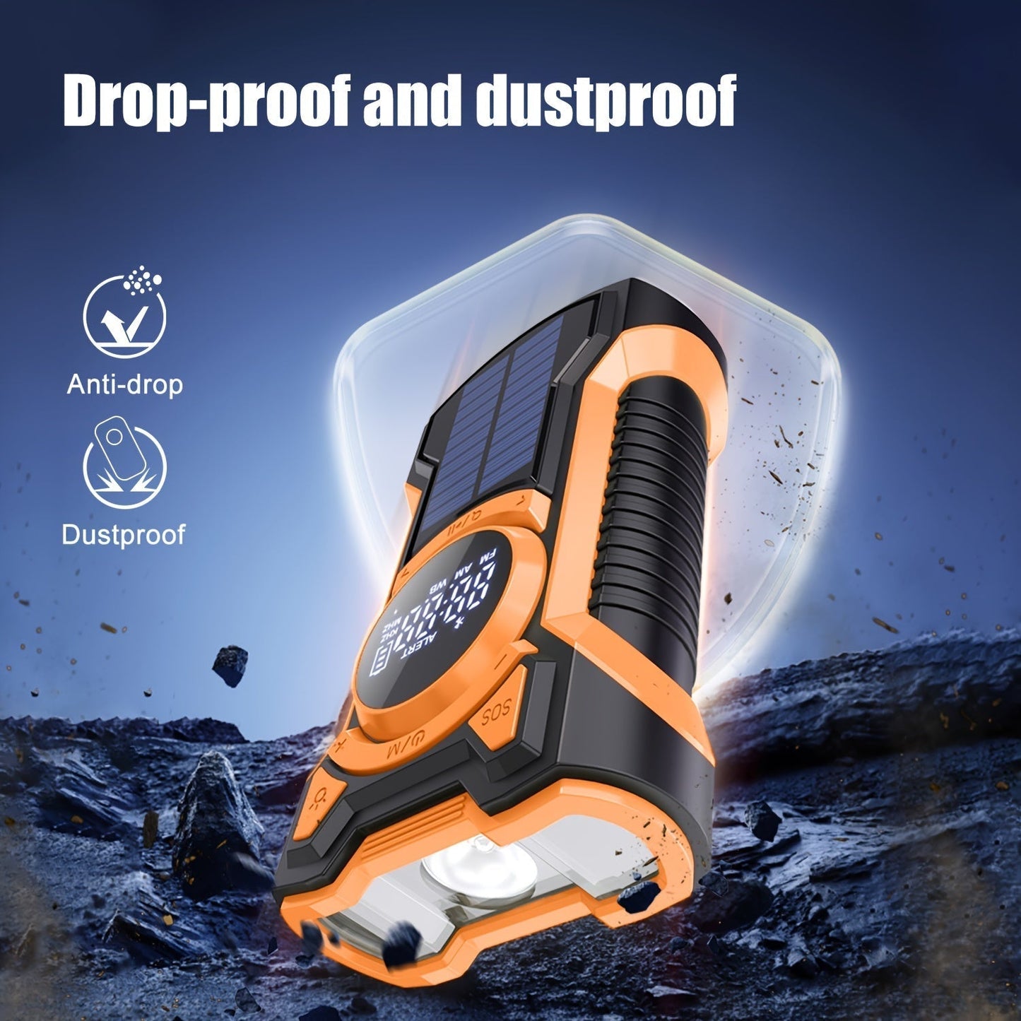 Radio d'Urgence Multifonctionnelle | Idéale pour Camping et Situations d'Urgence