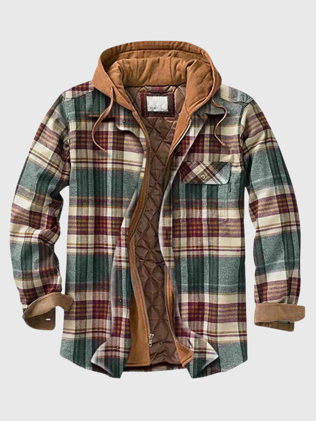 HELVIA - Veste Patchwork Carreaux