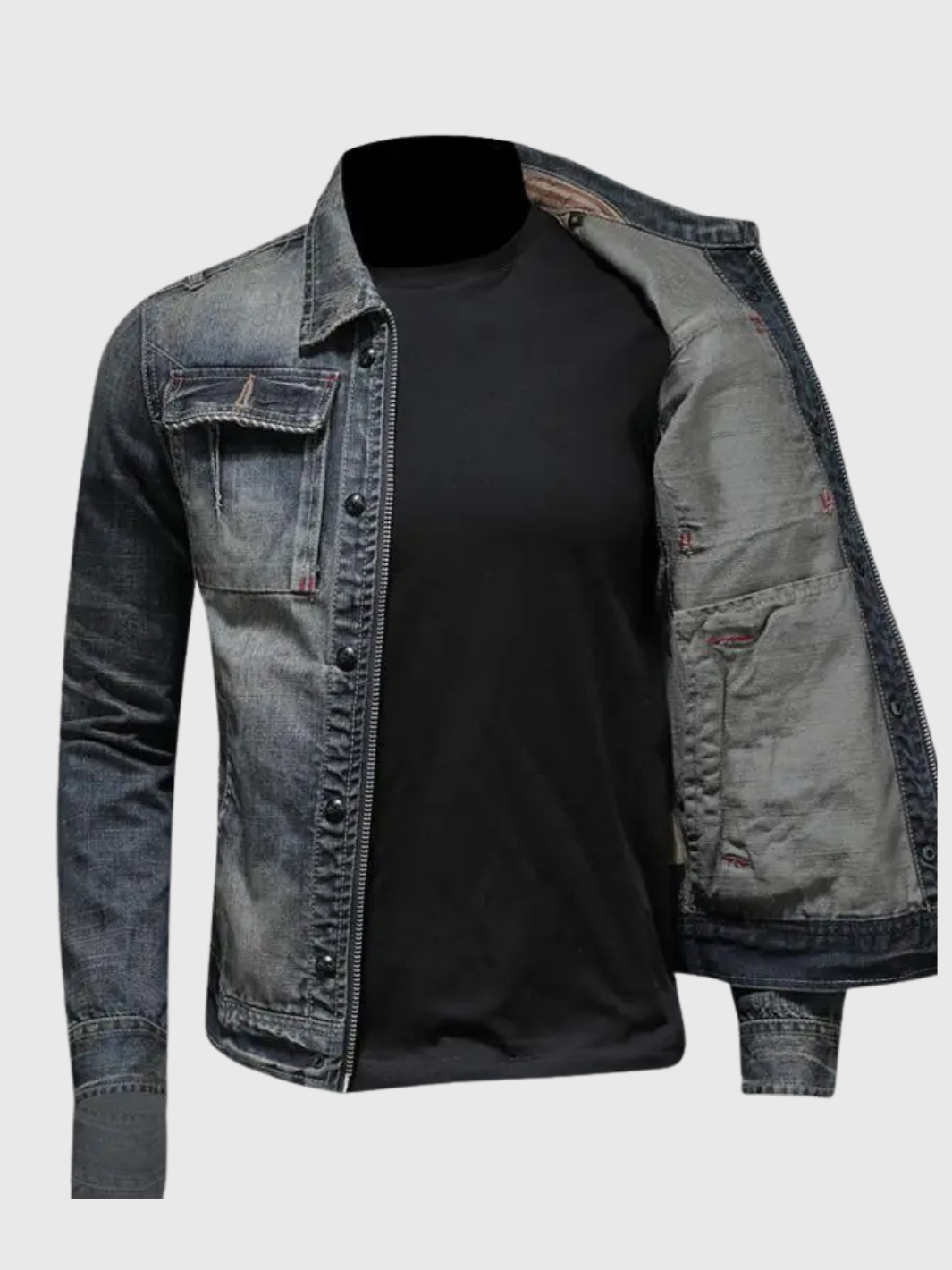HELVIA – Veste en jean décontractée pour homme