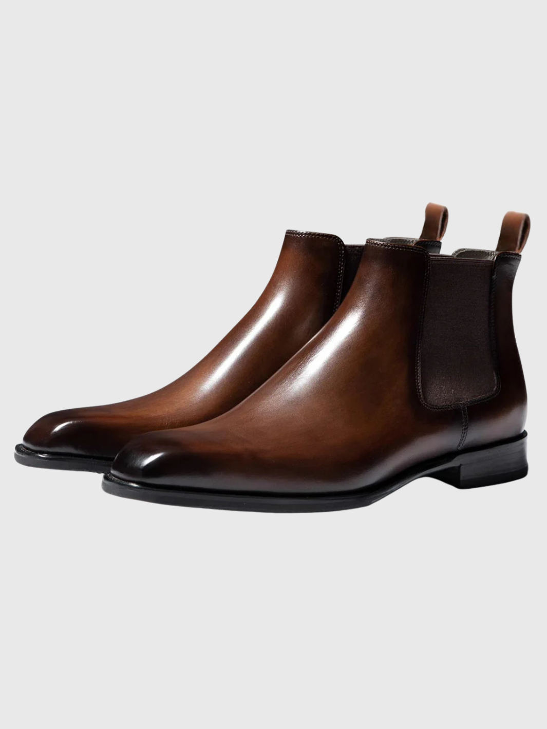 HELVIA - Bottines Chelsea Homme – Cuir Premium – Style Élégant