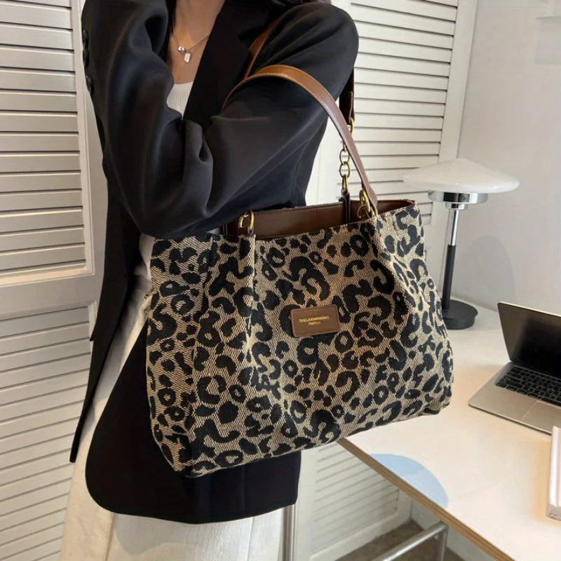 Sac à Main Imprimé Léopard pour Femmes | Style Audacieux et Intérieur Spacieux