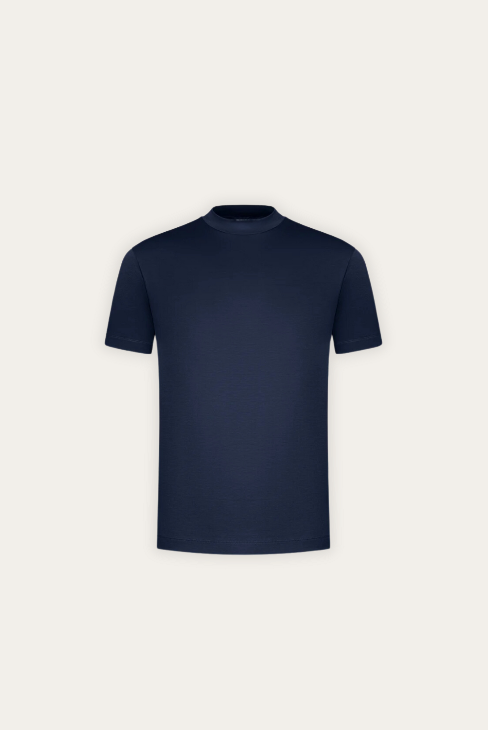 T-shirt Élégant en Coton Mercerisé | Finition Brillante et Coupe Ajustée