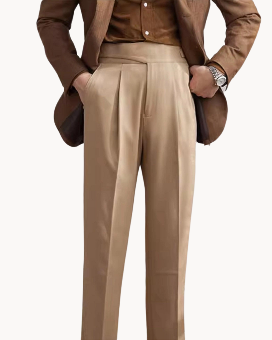 Pantalon Sur-Mesure Élégant pour Hommes | Polyvalent et Résistant aux Rides