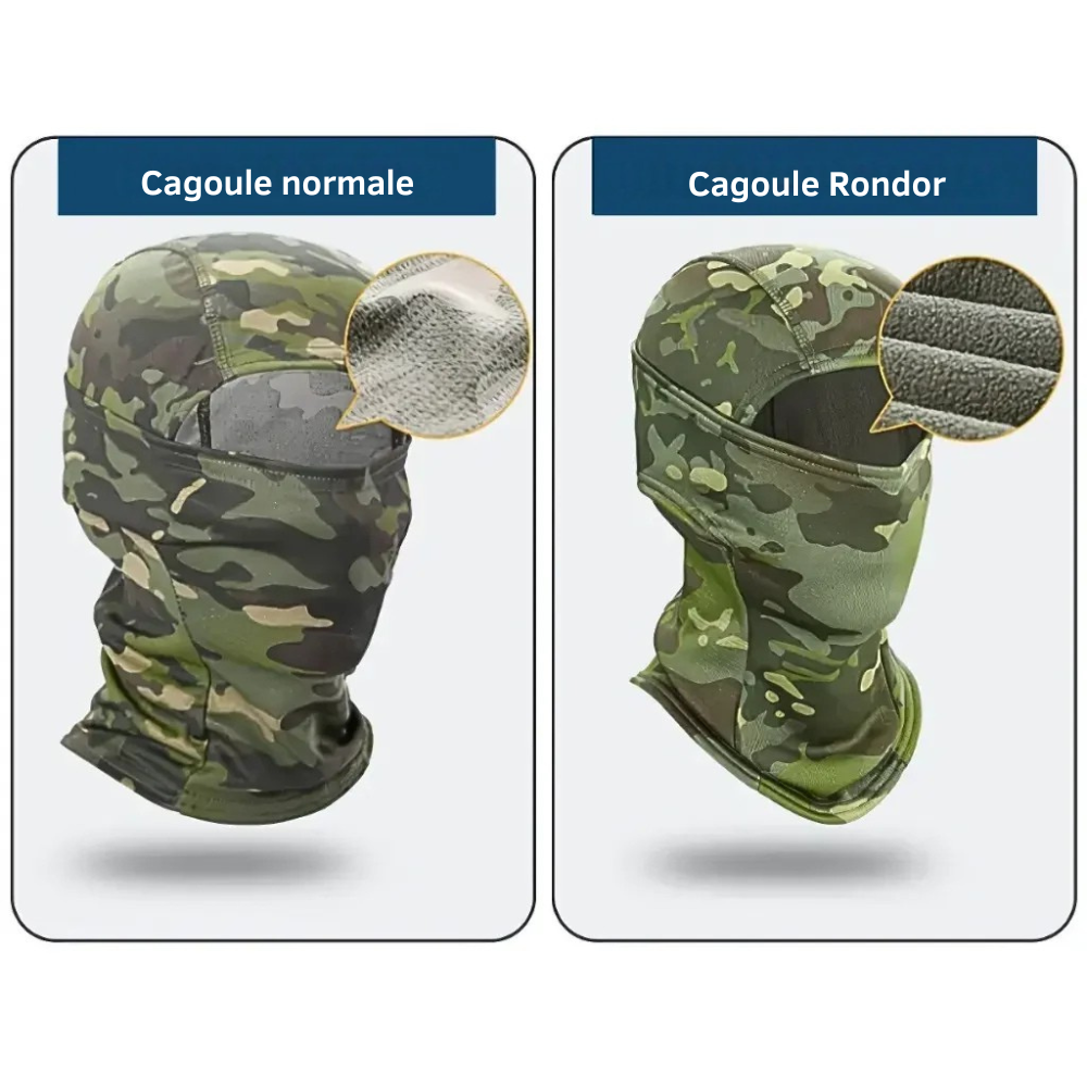 Cagoule en polaire coupe-vent - restez à l’aise dehors en hiver