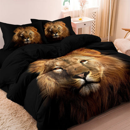 Linge de Lit Lion Luxueux | Ambiance Aventureuse et Confortable