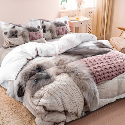 Linge de Lit Chat en Coton | Confort et Design Enchanteur pour Amoureux des Chats
