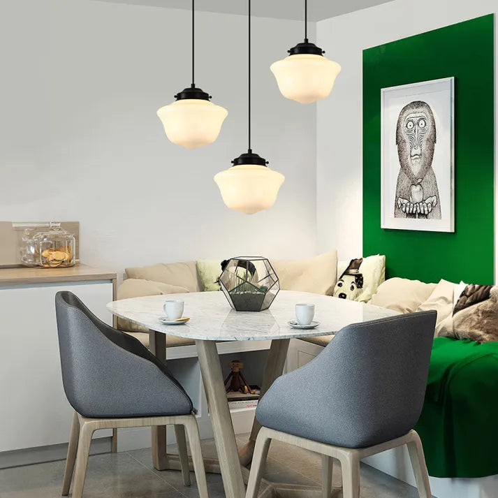 Lampe Pendante Géométrique Vintage | Éclairage Chaud et Design Élégant