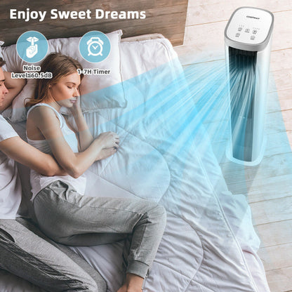 Refroidisseur d'Air 3-en-1 Compact | Ventilateur Portable avec Minuteur Réglable