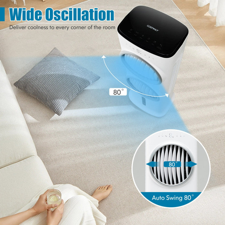 Refroidisseur d'Air Évaporatif Télécommandé | Confort Personnalisé avec Minuterie de 15 Heures