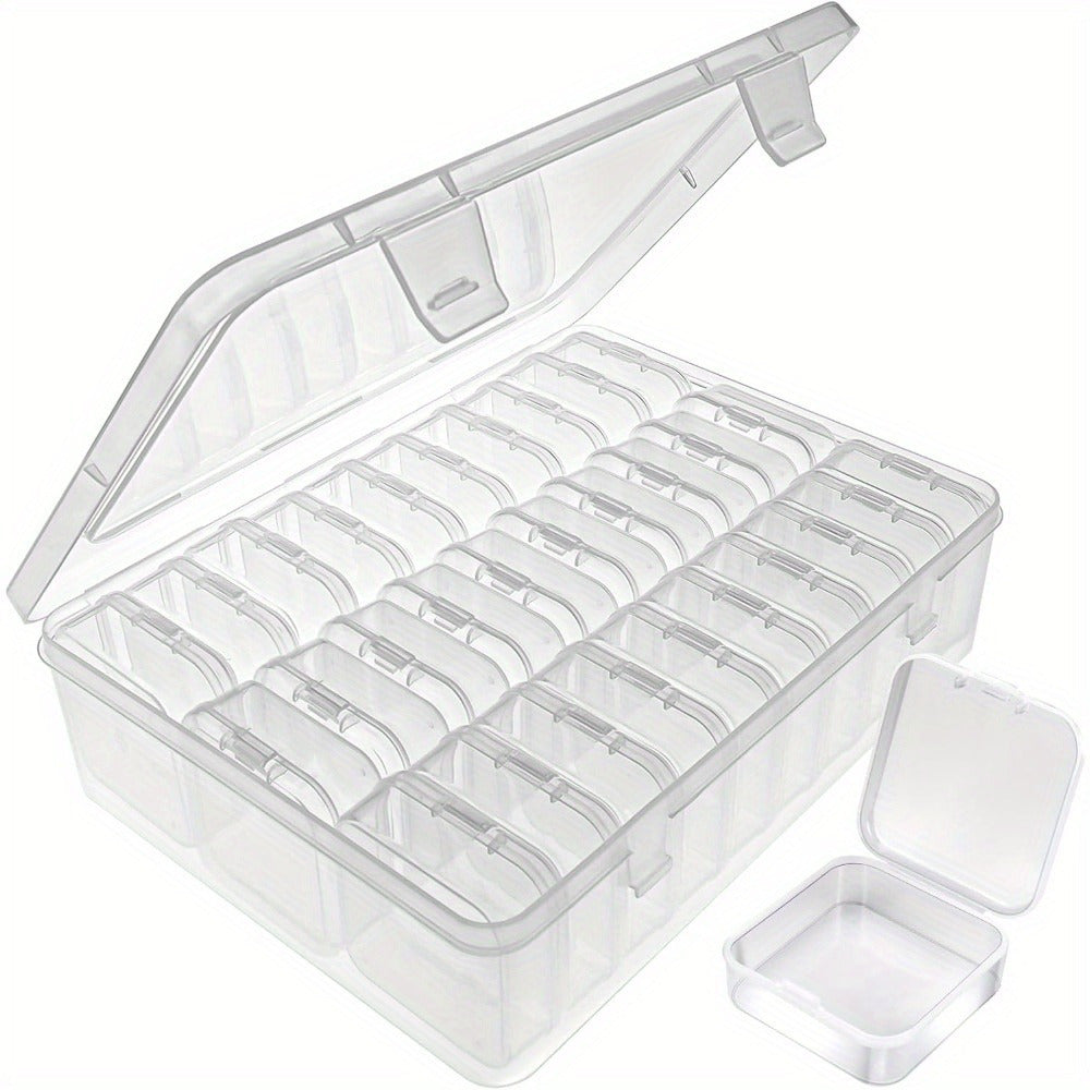 Organisateur de Perles Transparent | Ensemble de 30 Boîtes de Rangement