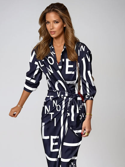 Robe Maxi Élégante Imprimé Abstrait | Style Chic et Confort Optimal