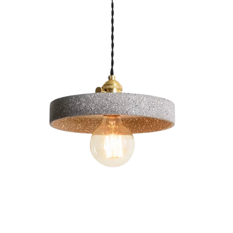 Lampe Suspendue en Béton Design | Élégance Industrielle et Cordon Réglable