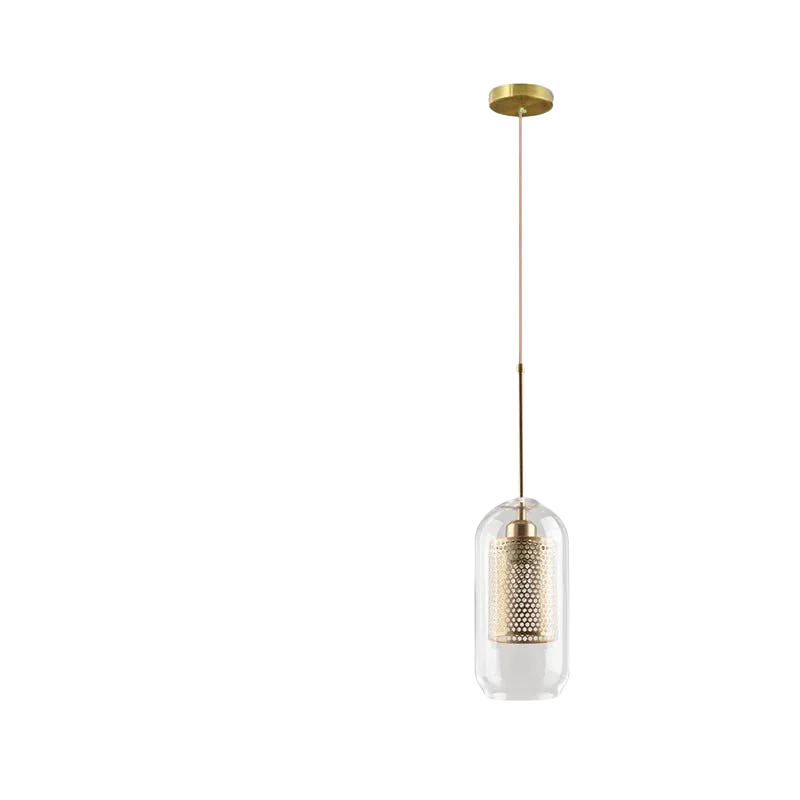 Luminaire Suspendu en Fer et Verre | Élégance Contemporaine pour Votre Espace