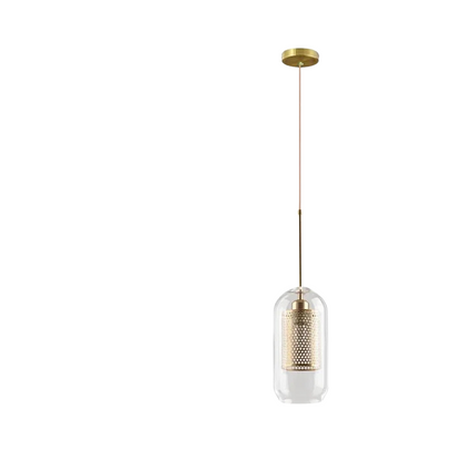 Luminaire Suspendu en Fer et Verre | Élégance Contemporaine pour Votre Espace