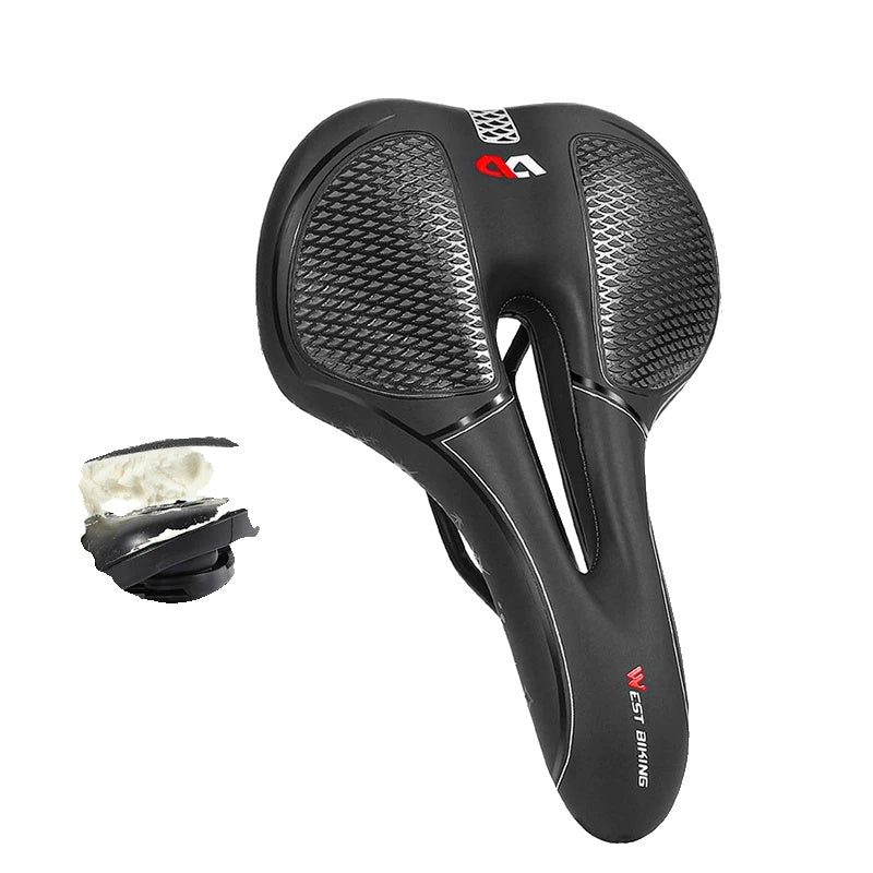 Selle de Vélo Confortable | Absorption de Chocs Élevée et Respirante