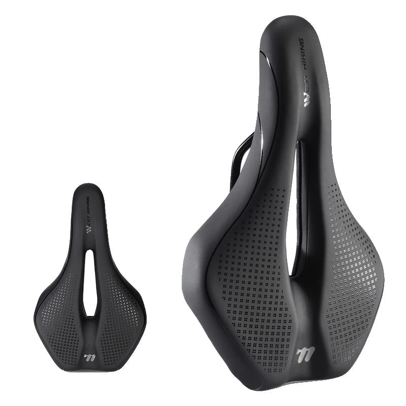 Selle de Vélo Antichoc Confortable | Coussin en Cuir Antidérapant et Léger