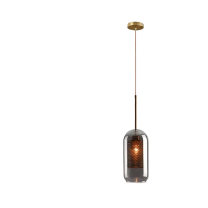 Luminaire Suspendu en Fer et Verre | Élégance Contemporaine pour Votre Espace