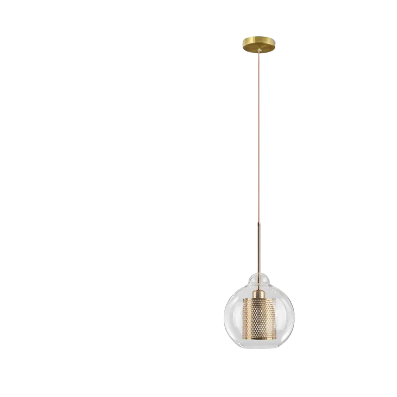 Luminaire Suspendu en Fer et Verre | Élégance Contemporaine pour Votre Espace