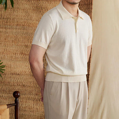 Polo en Lin Respirant pour Homme | Confort Luxueux et Style Intemporel