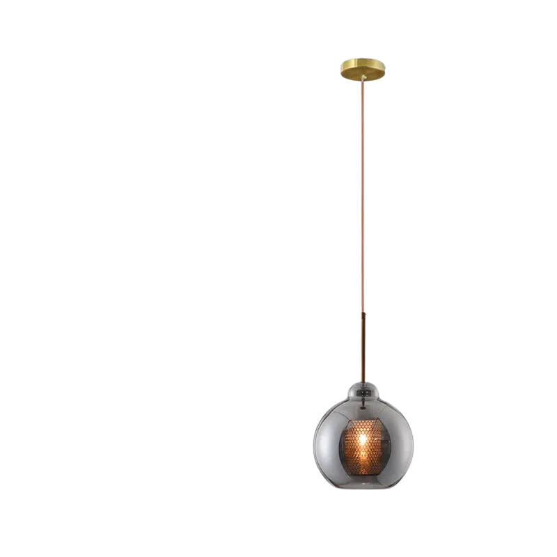 Luminaire Suspendu en Fer et Verre | Élégance Contemporaine pour Votre Espace