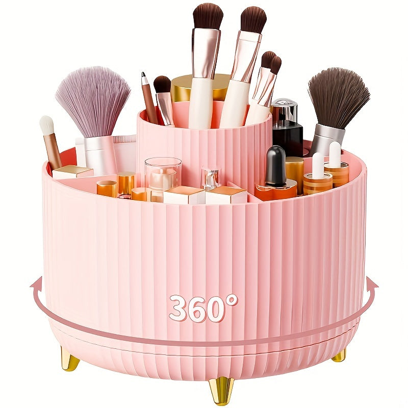 Organisateur de Maquillage Rotatif 360° | Accès Facile et Grande Capacité