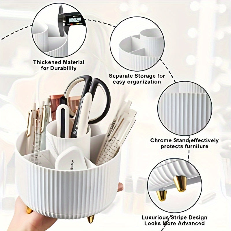 Organisateur de Maquillage Rotatif 360° | Accès Facile et Grande Capacité