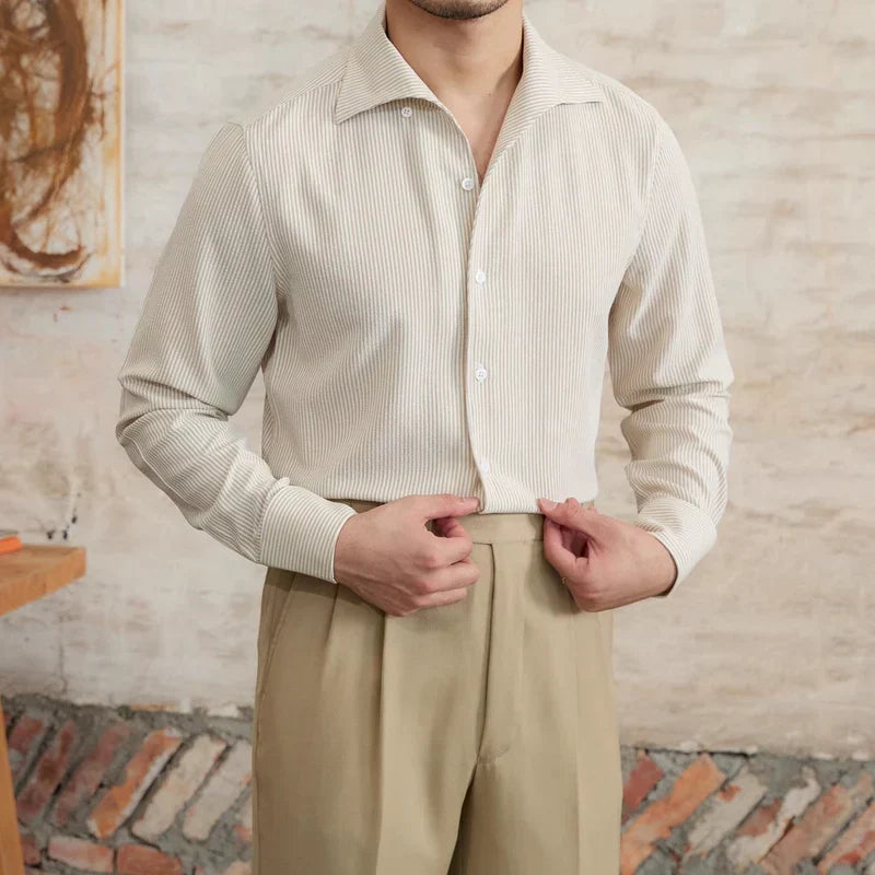 Chemise Ajustée Micro-Carreaux Distinguée | Élégance Classique et Confort Contemporain