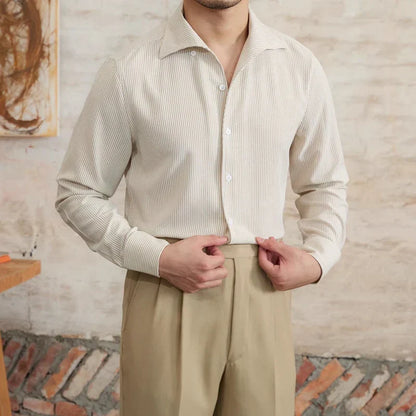 Chemise Ajustée Micro-Carreaux Distinguée | Élégance Classique et Confort Contemporain