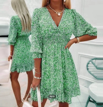 Robe Mini Florale Bohème | Style Aérien pour Été et Sorties