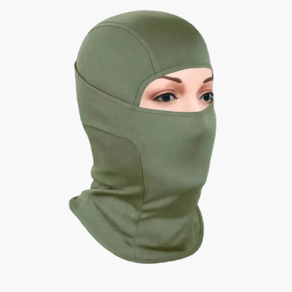 Breathable balaclava hood – face protected in cold weather