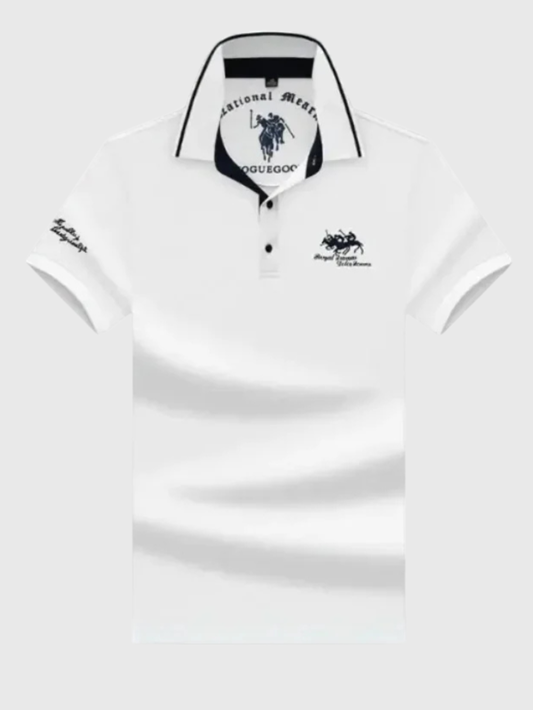 HELVIA - Polo Homme Col Contrasté – Édition Signature Brodée