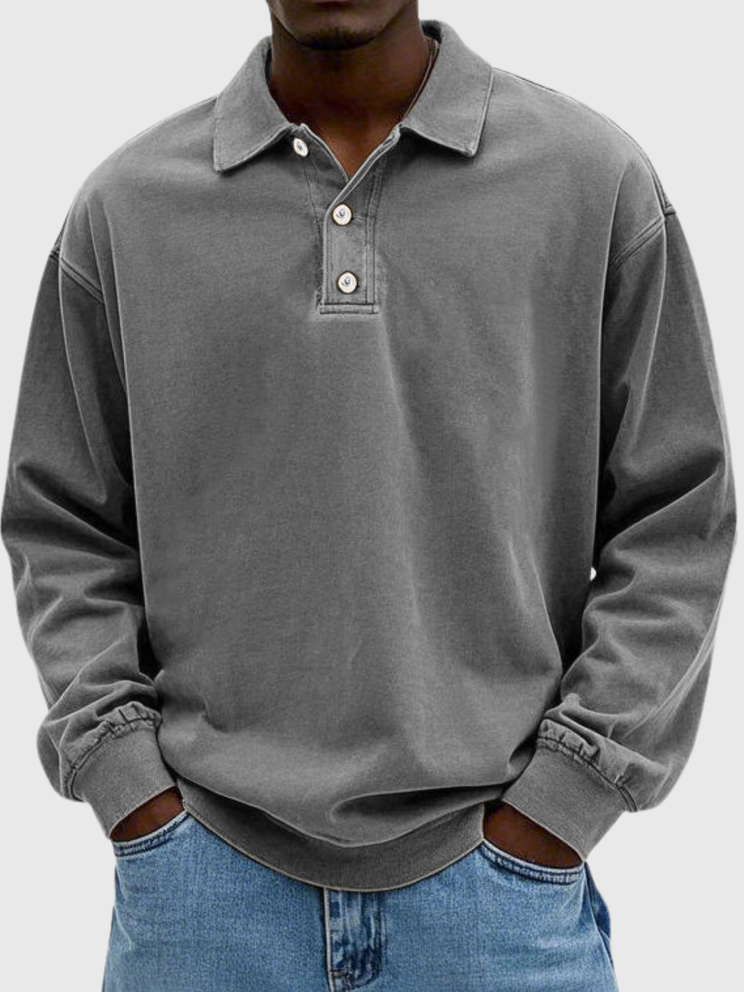 HELVIA - PULL-OVER POLO DÉCONTRACTÉ