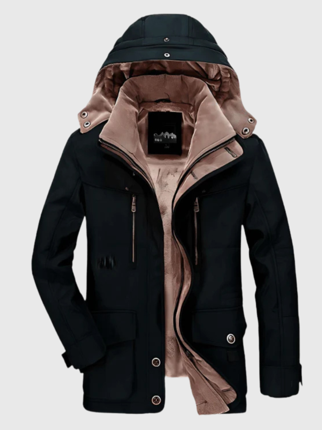 HELVIA - Manteau d'Hiver avec Capuche Ajustable et Grandes Poches