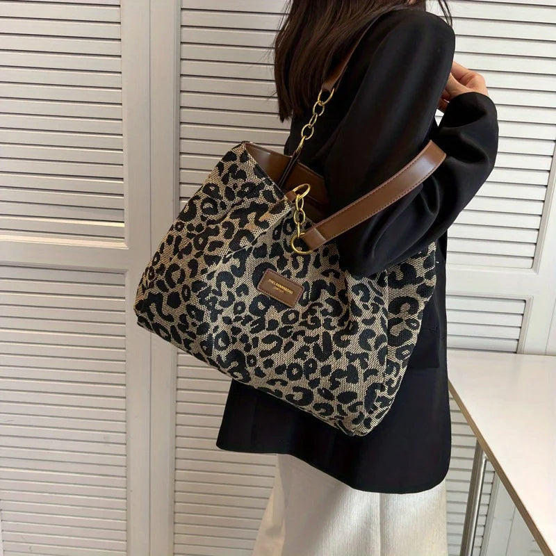 Sac à Main Imprimé Léopard pour Femmes | Style Audacieux et Intérieur Spacieux