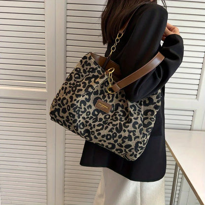 Sac à Main Imprimé Léopard pour Femmes | Style Audacieux et Intérieur Spacieux