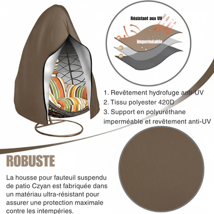 Housse fauteuil suspendu Oxford 210D - protégée par tous les temps