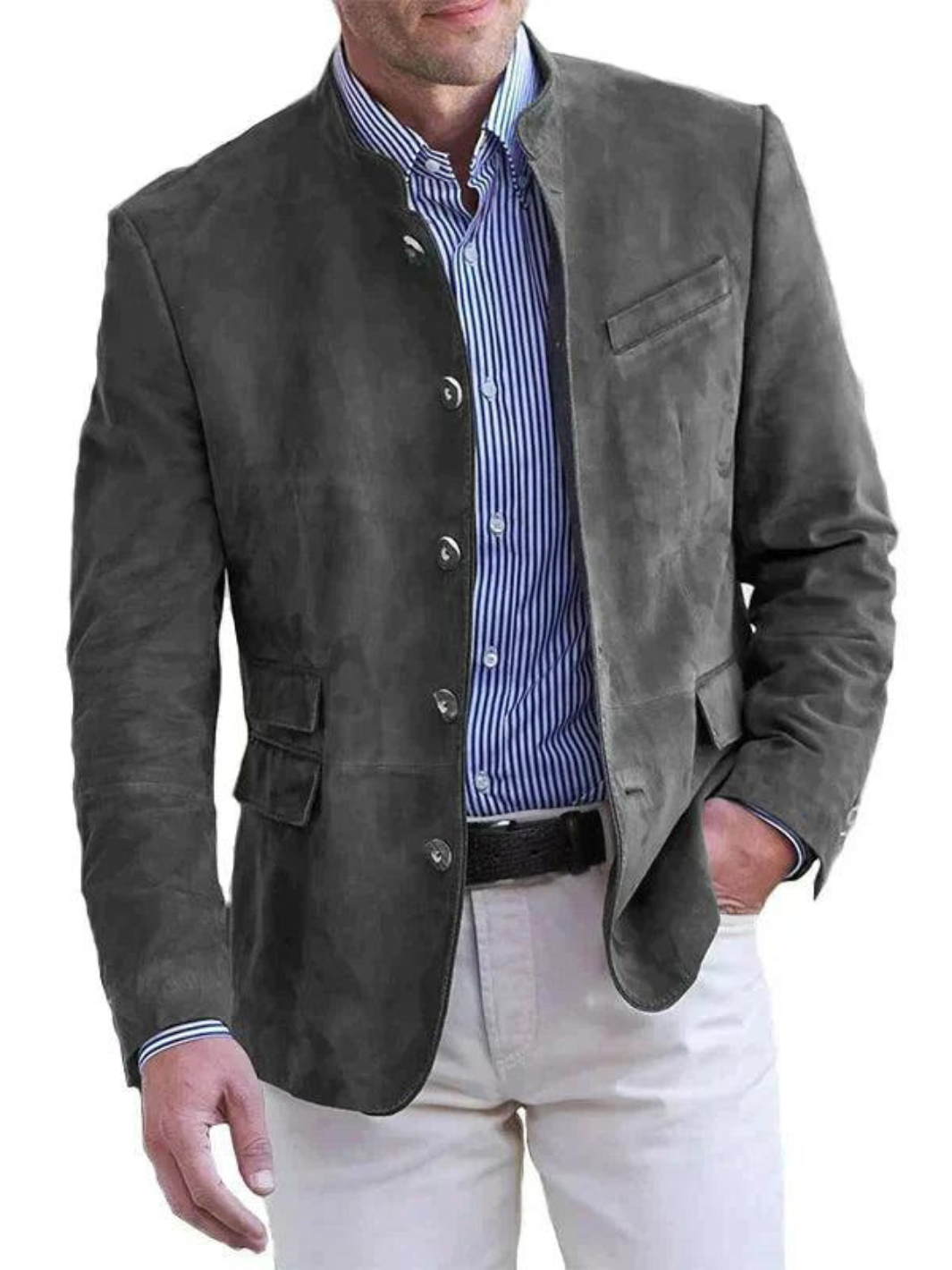 Helvia - Veste en Cuir Maxence - Hommes - Intemporelle