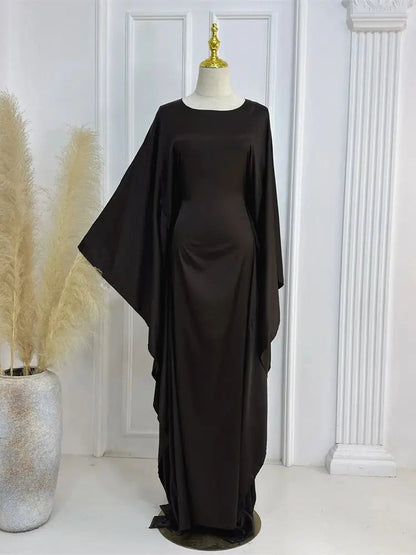 Robe Maxi Élégante pour Femmes | Manches en Cape et Confort Optimal