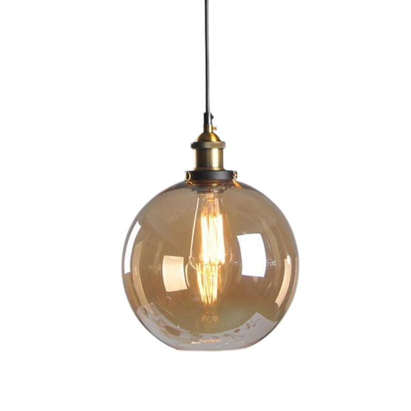 Lampe Suspendue Industrielle en Verre | Design Élégant et Minimaliste