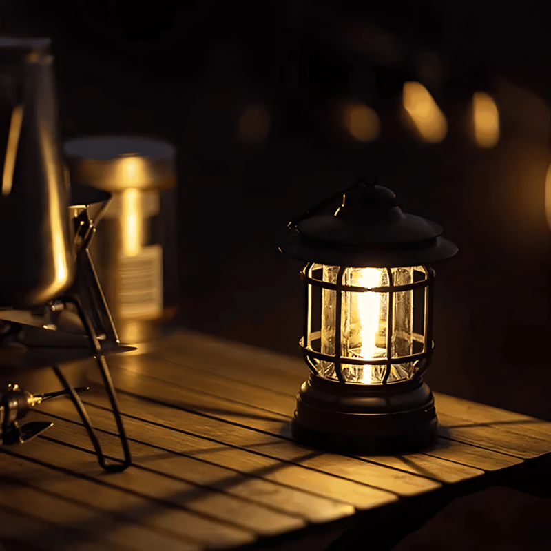 Lampe LED Vintage Portable | Éclairage Intelligent et Économique
