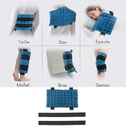 Compresse chaude et froide 58 × 35 cm - confort après l’effort