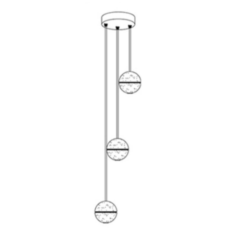 Luminaire Suspendu en Cristal | Éclairage Élégant et Réglable