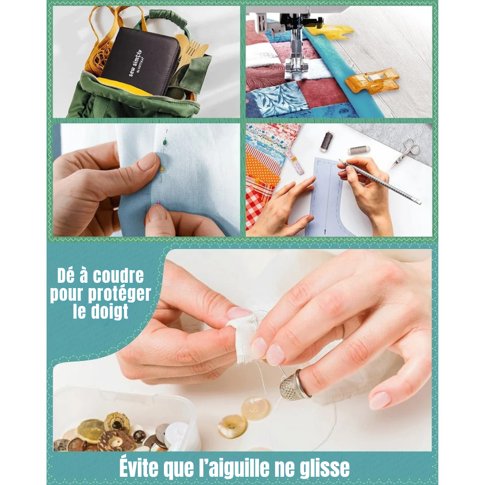 Kit de couture 226 pièces avec étui - vos retouches à portée de main